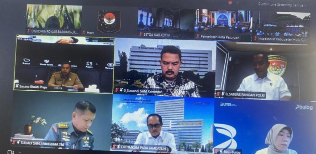 Koordinasi Online untuk Pengendalian Inflasi dan Program 3 Juta Rumah Tahun 2025